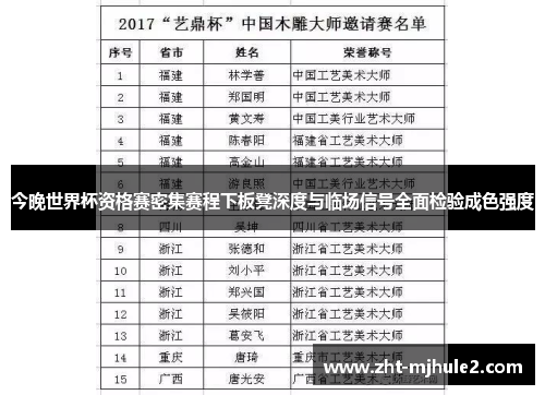 今晚世界杯资格赛密集赛程下板凳深度与临场信号全面检验成色强度 今晚世界杯资格赛密集赛程下板凳深度与临场信号全面检验成色强度